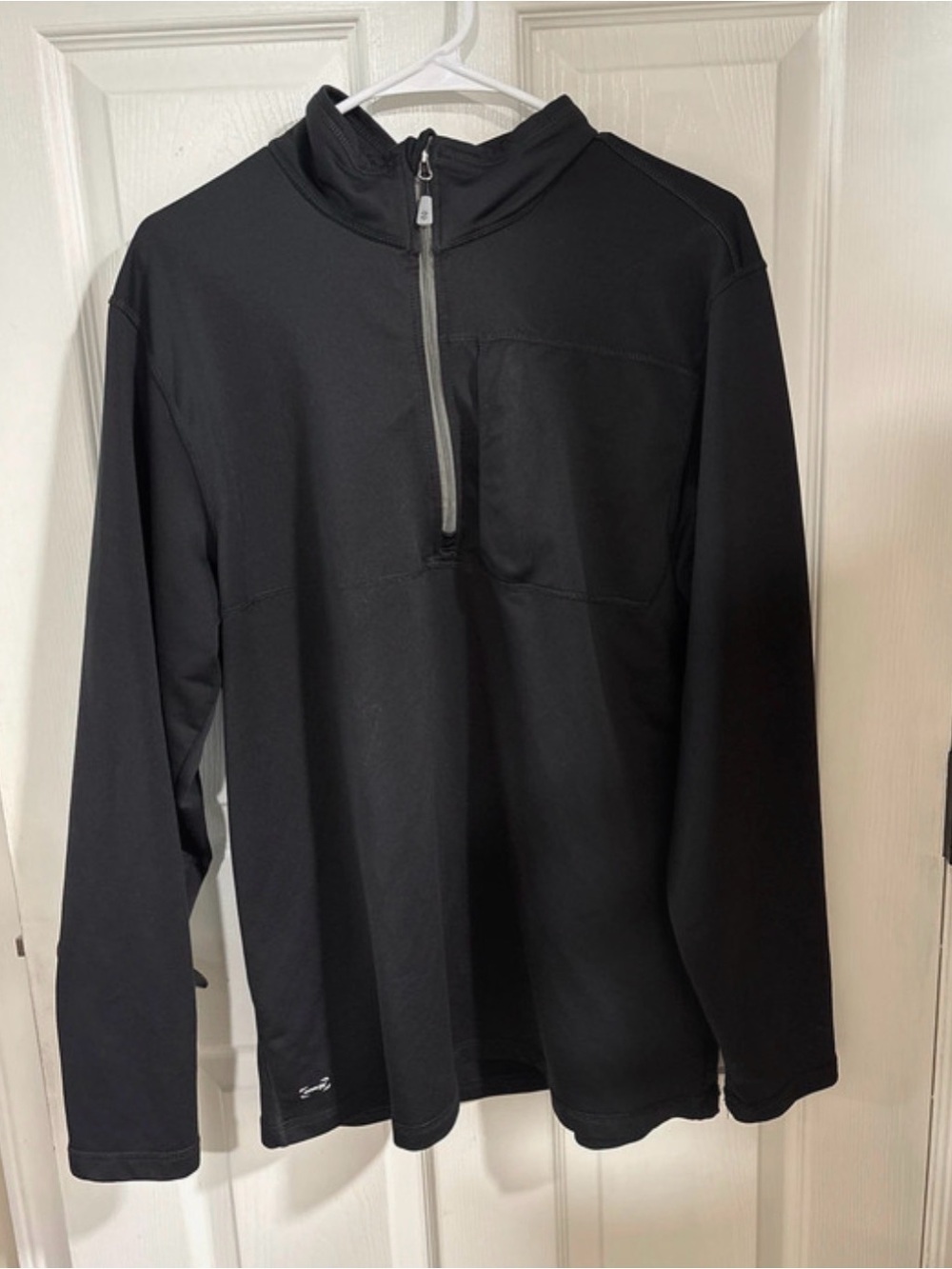 Izod Performance Black Half-Zip Pullover